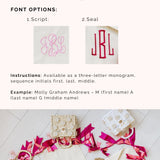 Personalized Monogram Dustbag