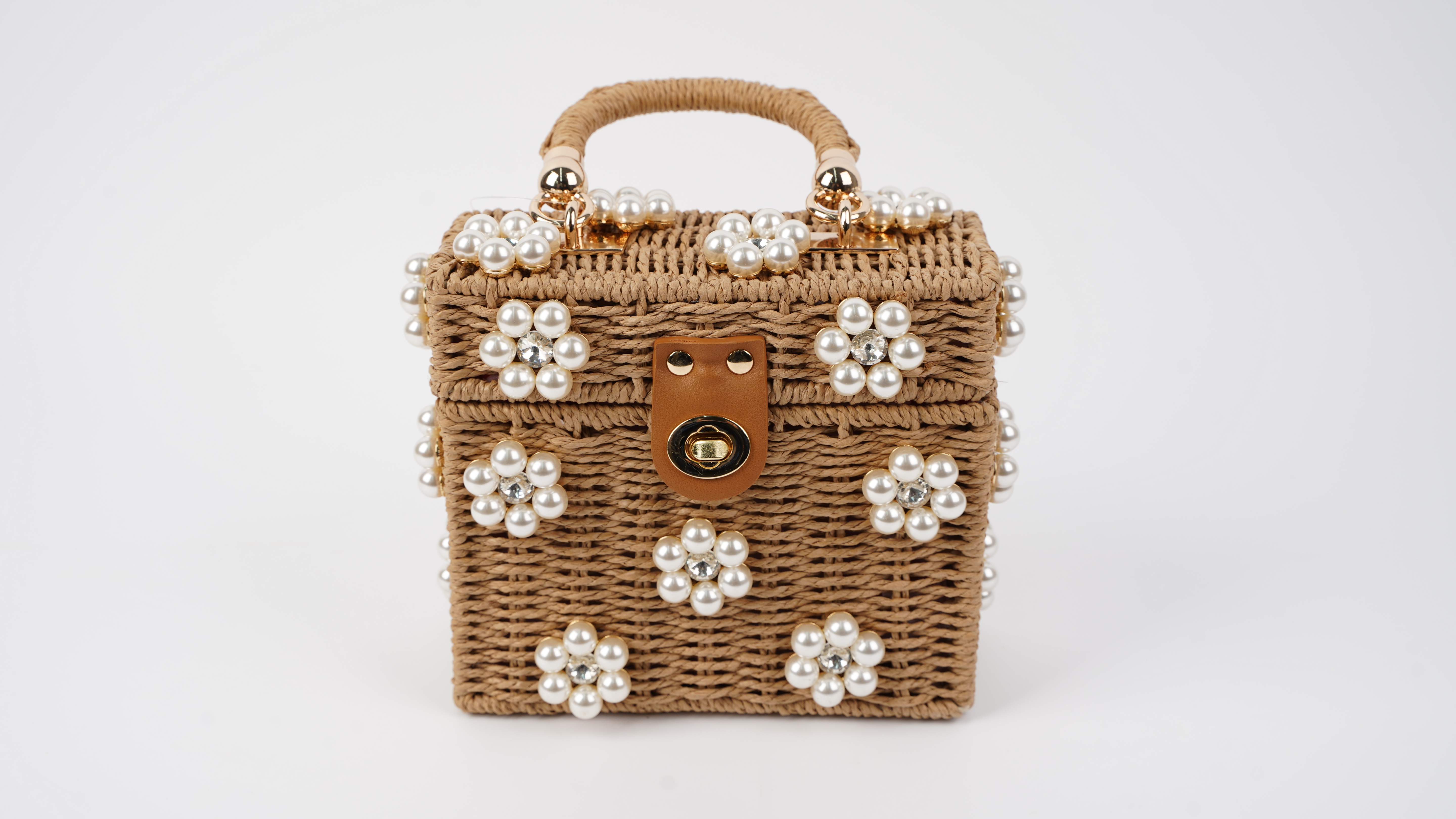 Leo Miller/France製/プチポアン刺繍/ハンドバッグ Leo Miller/France製/プチポアン刺繍/ハンドバッグ - メルカリ
