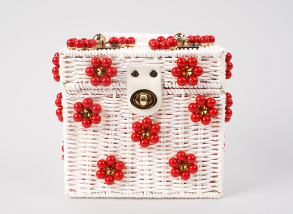 Pop of Red Daisy Bag – By Jenna Lee